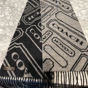 Coach reversible wool scarf